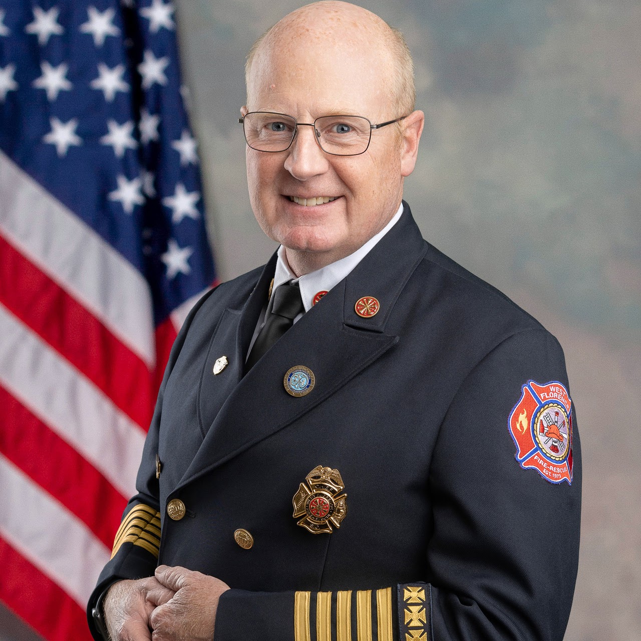 Portrait of Fire Chief Howard Worrell